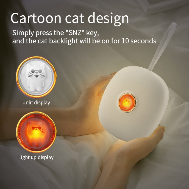 Powerful Vibrating Alarm Clock – Portable LED Digital Clock for Deep Sleepers, Hearing-Impaired Users & Students