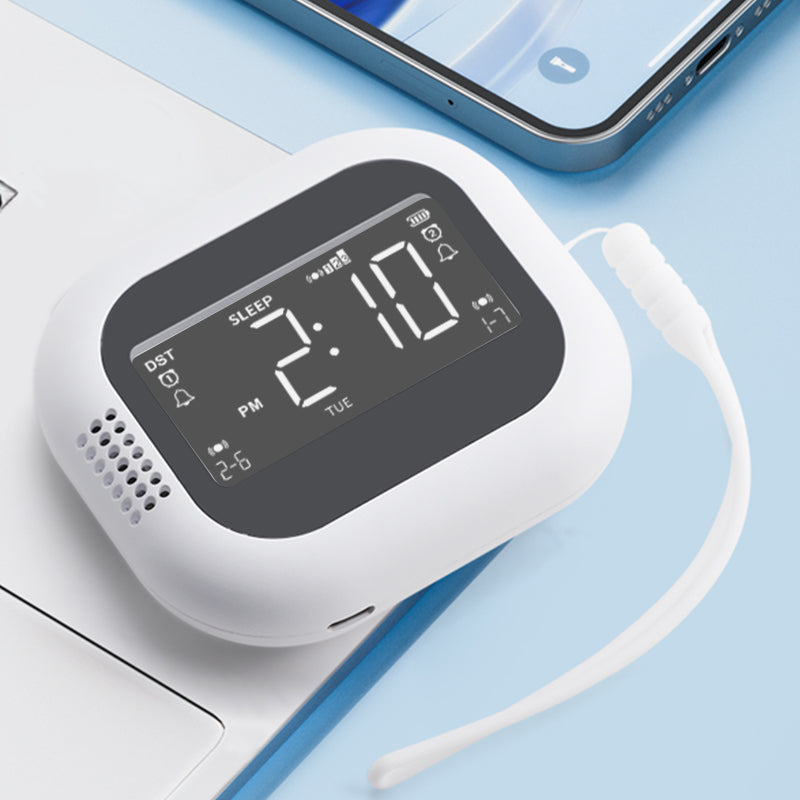 Vibrating Alarm Clock for Heavy Sleepers with Dual Alarms & Adjustable Bed Shaker