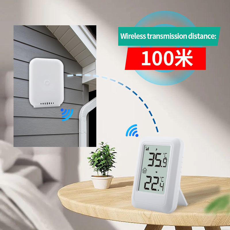 New Wireless Indoor/Outdoor Thermometer & Hygrometer – High-Precision 1-to-1 Sensor System with Data Recording