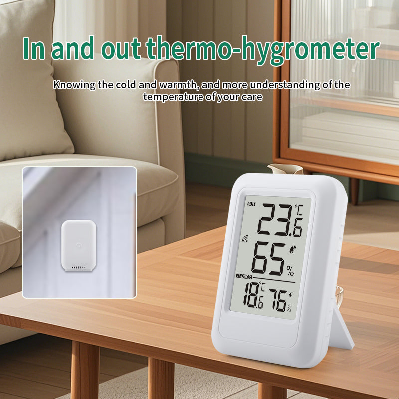 High precision temperature and humidity meter indoor and outdoor one to one large screen digital data recorder