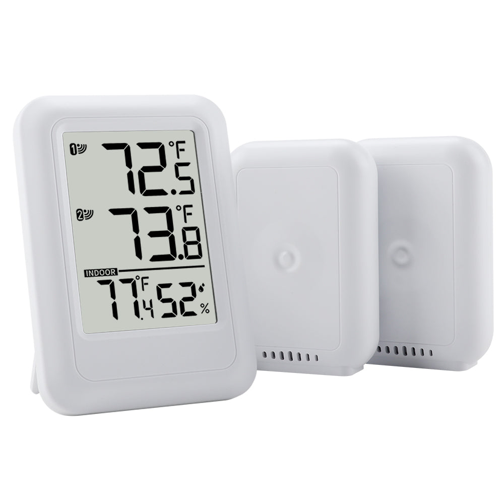 New Wireless Indoor/Outdoor Thermometer & Hygrometer – High-Precision 1-to-2 Multi-Sensor Digital Temperature Meter